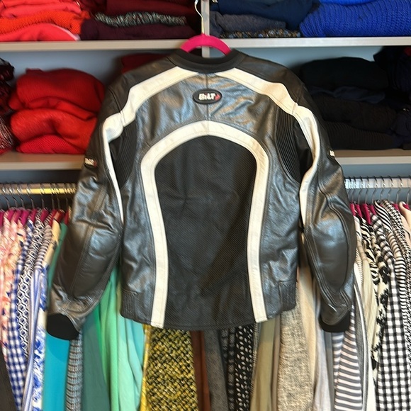 Bilt Racing black/gray/white insulated motorcycle jacket size US 38 (M) - Picture 3 of 4